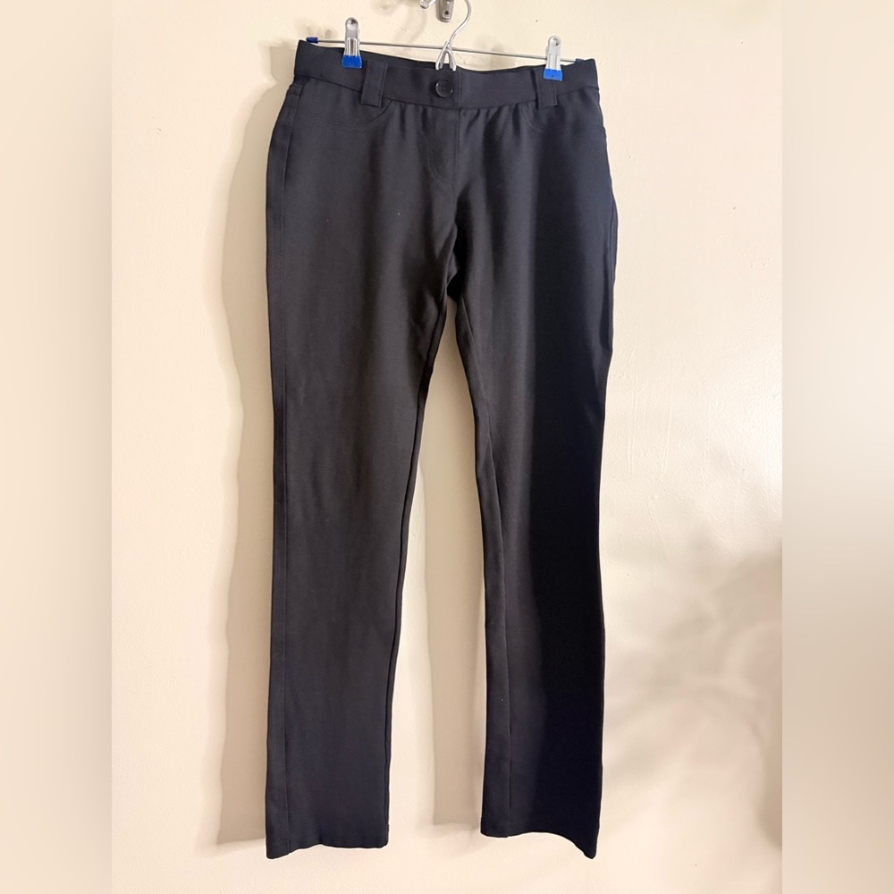 Theory Women's Black Straight Leg Pants Size Medium